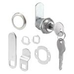 Prime-Line Drawer and Cabinet Lock, 5/8 in., Diecast, Stainless Steel, 5/16 in. Max. Panel (U 99410)