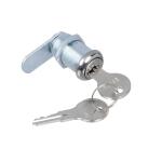Prime-Line Drawer and Cabinet Lock, 1-1/8 in., Diecast, Stainless Steel, 13/16 in. Max. Panel (U 9945)