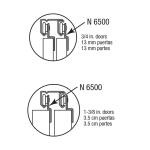 Prime-Line Front Closet Door Roller with 1/4 in. Offset and 7/8 in. Nylon Wheel,(2-pack) (N 6500)