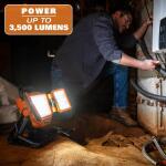 RIDGID 18V Cordless Hybrid LED Panel Light (Tool Only) (R8698B)