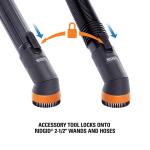 RIDGID 2-1/2 in. NXT Max Locking Rotating Dusting Brush Accessory Shop Vac Attachment for RIDGID NXT Wet Dry Vacuums (MAX2501)