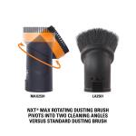 RIDGID 2-1/2 in. NXT Max Locking Rotating Dusting Brush Accessory Shop Vac Attachment for RIDGID NXT Wet Dry Vacuums (MAX2501)