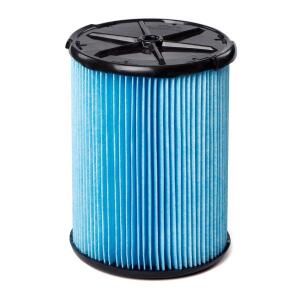 RIDGID Fine Dust Pleated Paper Wet Dry Vacuum Shop Vac Filter Replacement for Most 5-16 Gallon RIDGID Shop Vacs - 1 Pack (VF5000)
