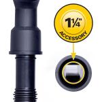 RIDGID 1-1/4 in. and 1-7/8 in. Dusting Brush, Crevice Tool Accessory Kit Shop Vac Attachments for RIDGID Wet Dry Vacuums (VT1612)