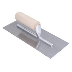 ROBERTS 1/16 in. x 1/16 in. x/1/16 in. Square Notch Pro Vinyl Flooring Trowel with Wood Handle (49768)