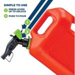 Scepter 5 Gal. Smart Control Gas Can with Rear Handle, Red Fuel Container (FSCG571)