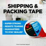 Scotch 1.88 in. x 54.6 yds. Heavy Duty Shipping Packaging Tape with Dispenser (2-Pack) (3850-2-1RD-DC)