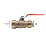 SharkBite 3/4 in. Push-to-Connect PVC IPS x 3/4 in. CTS Brass Ball Valve (25550LF)