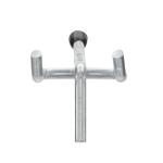 Everbilt 2 in. Zinc-Plated Steel Single Straight Peg Hooks 1/8 in Pegs (4-Pack) (01155)