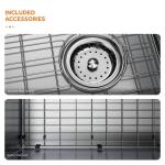 Glacier Bay Dolancourt 33 in. Drop-In 50/50 Double Bowl Kitchen Sink with Pull-Down Faucet, 18 Gauge Stainless Steel, Tight Radius (VDR3322A0PA1)