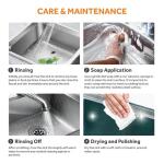 Glacier Bay Bratten 33 in. 50/50 Double Bowl Drop-In Kitchen Sink with Accessories, 18 Gauge Stainless Steel (VT3322TA0ACC)