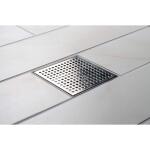 Oatey Designline 4 in. x 4 in. Stainless Steel Square Shower Drain with Square Pattern Drain Cover (DSS2040R2)