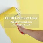 BEHR PREMIUM PLUS 5 Gal. #12 Swiss Coffee Semi-Gloss Enamel Interior Paint & Primer with Low Odor (301205)