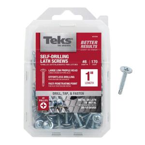 Teks 8 x 1 in. Phillips Truss Head Drill Point Lath Screws (170-Pack) (21528)