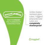 toggled 48 in. 16-Watt Daylight Deluxe T8 Dimmable Linear LED Tube Light Bulb (2-Pack) (D416-65321-2)