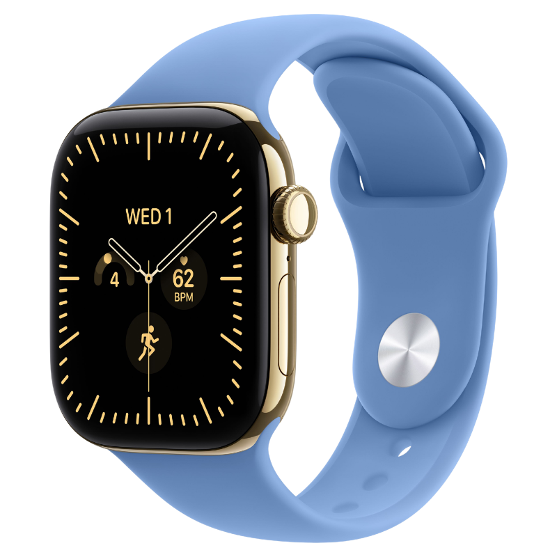 Apple Watch Series 12 42mm,GPS + Cellular Titanium Radiant Gold