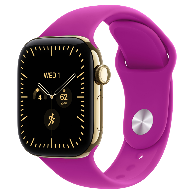 Apple Watch Series 12 42mm,GPS + Cellular Titanium Radiant Gold