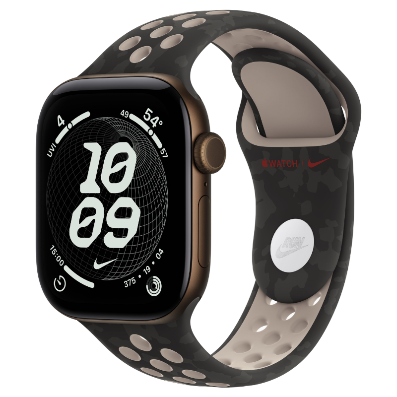 Apple Watch Series 12 42mm,GPS Aluminum Dark Bronze (Nike Sport Band)