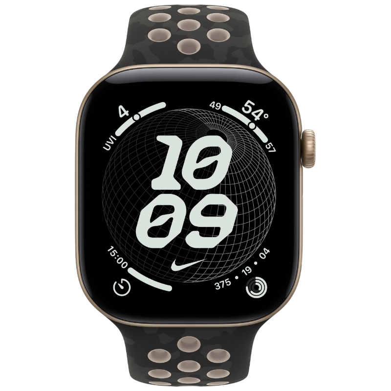 Apple Watch Series 12 46mm,GPS Aluminum Light Gold (Nike Sport Band) - Image 2