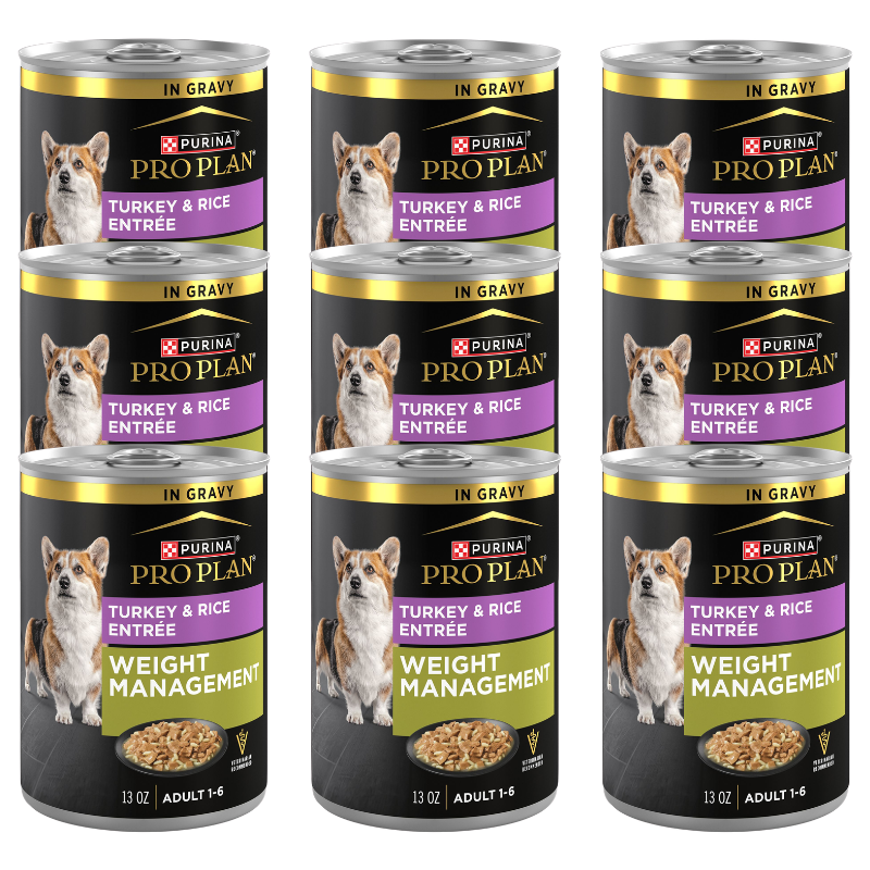 Purina Pro Plan Weight Management Adult Wet Dog Food – Turkey & Rice - Image 1