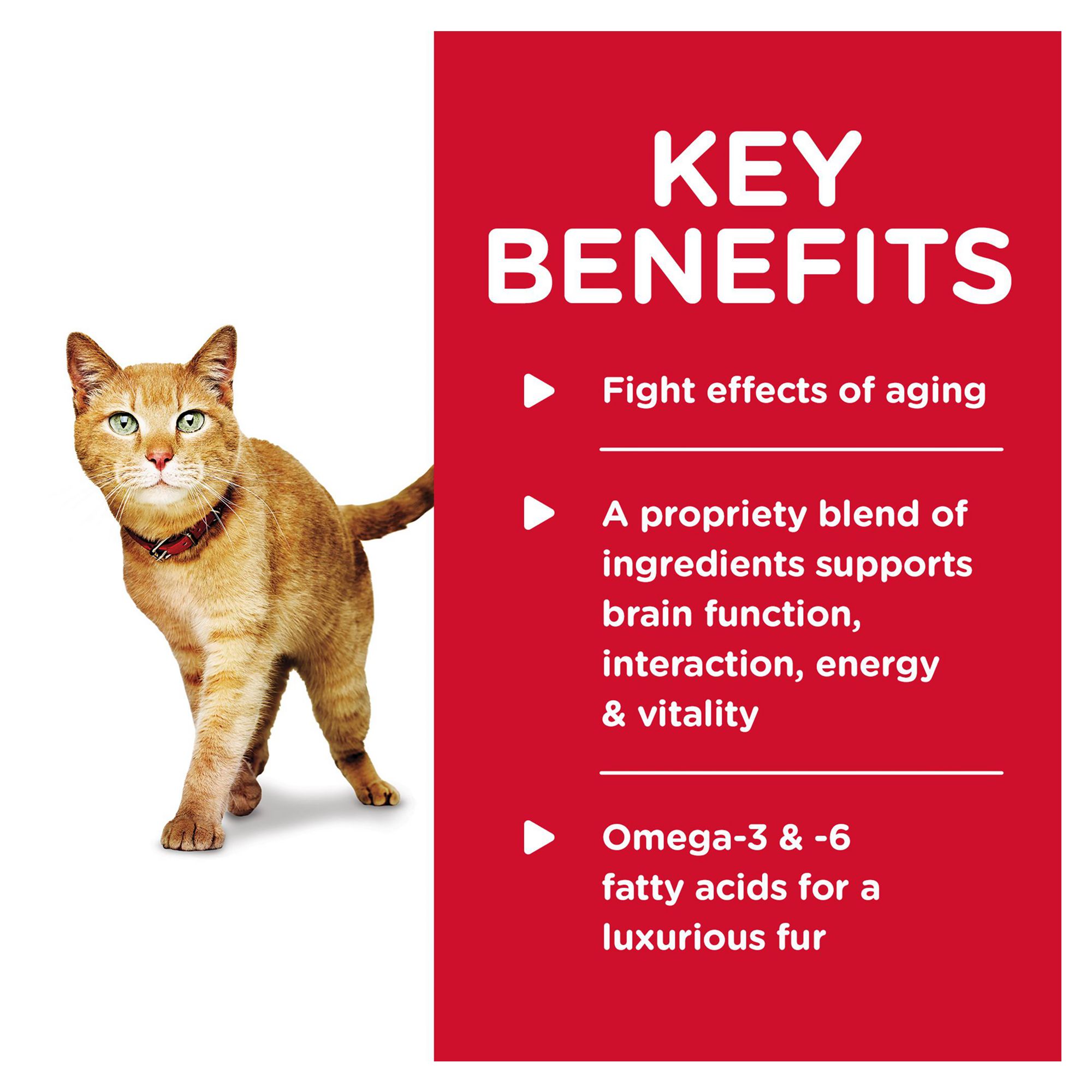 Hill's Science Diet Adult 7+ Senior Vitality Cat Food - Chicken & Vegetable Stew - Image 4