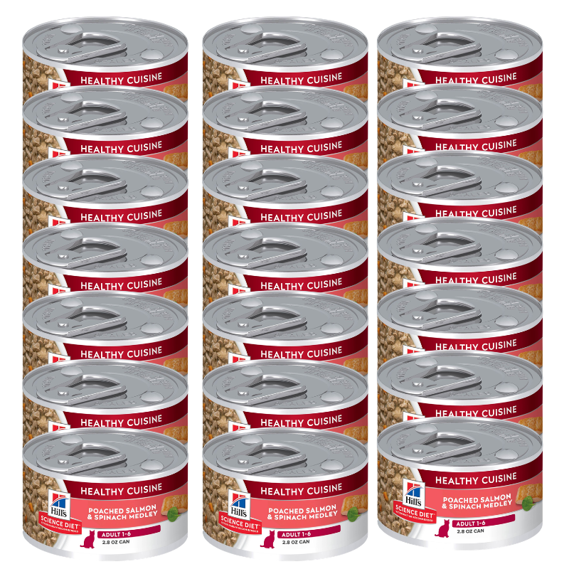 Hill's Science Diet Healthy Cuisine Cat Food - Salmon & Spinach Medley - Image 1
