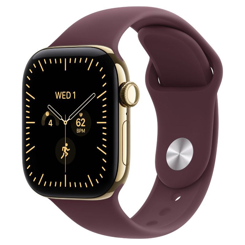 Apple Watch Series 12 42mm,GPS + Cellular Titanium Radiant Gold