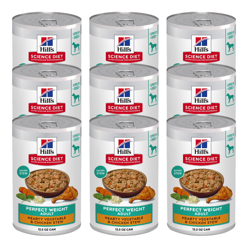 Hill's® Science Diet® Perfect Weight Adult Wet Dog Food - Chicken & Vegetable Stew, - Image 1