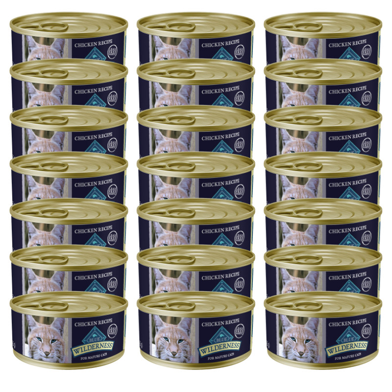 Blue Buffalo® Wilderness&trade;  Senior Wet Cat Food - Grain Free, Pate, Chicken - Image 1