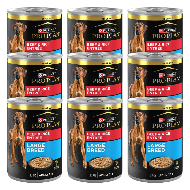 Purina Pro Plan Specialized Large Breed Adult Wet Dog Food - Beef & Rice, - Image 1