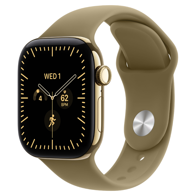 Apple Watch Series 12 42mm,GPS + Cellular Titanium Radiant Gold