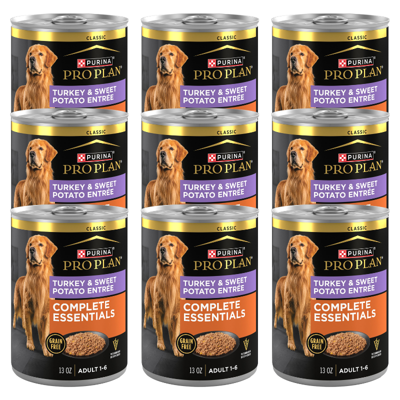 Purina Pro Plan Complete Essentials Grain-Free Adult Wet Dog Food – Turkey & Sweet Potato - Image 1