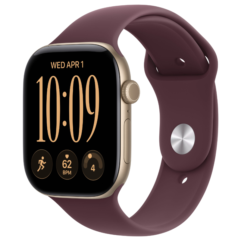 Apple Watch Series 12 46mm,GPS Aluminum Light Gold