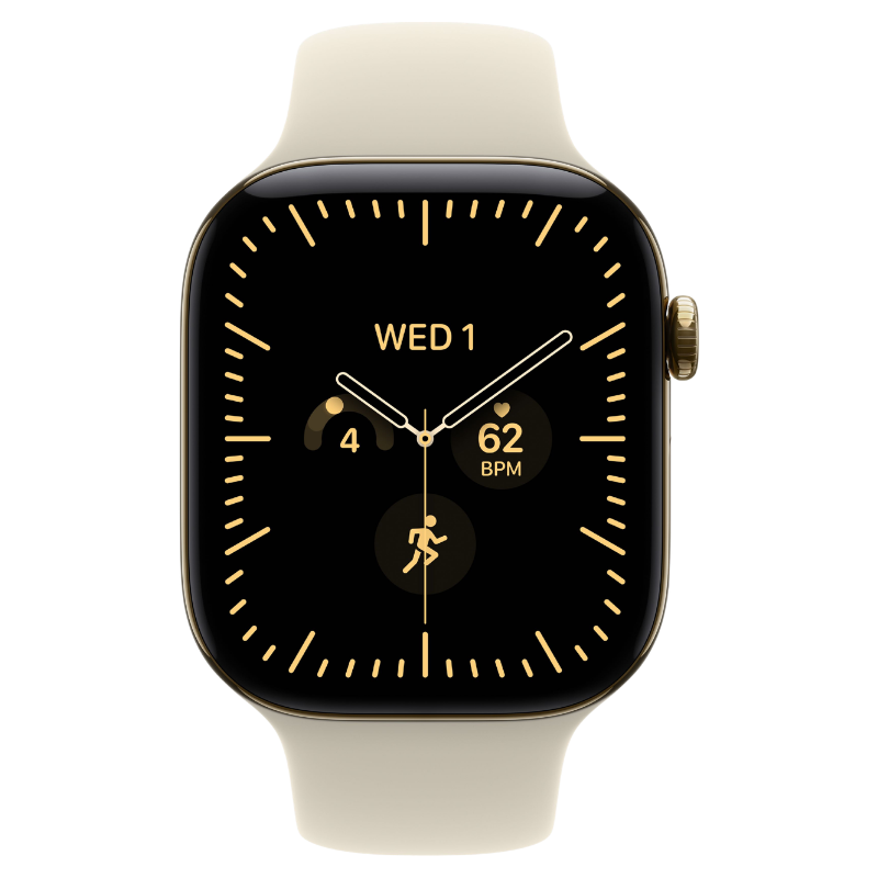 Apple Watch Series 12 46mm,GPS + Cellular Titanium Radiant Gold - Image 2