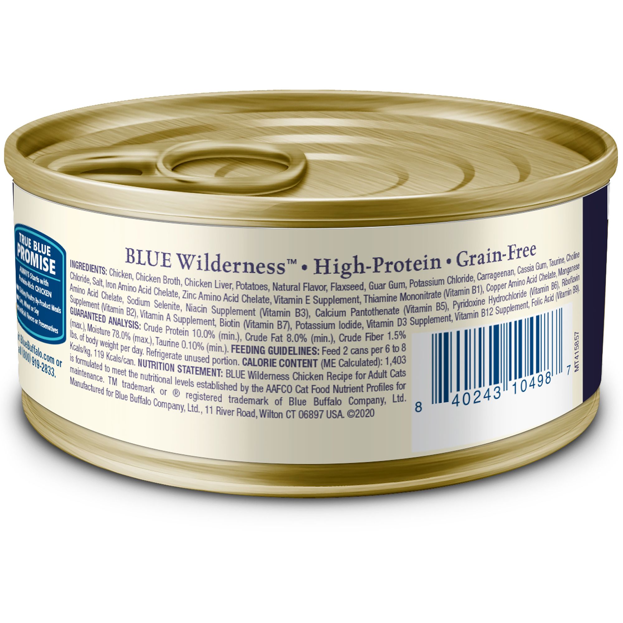 Blue Buffalo® Wilderness&trade;  Senior Wet Cat Food - Grain Free, Pate, Chicken - Image 3