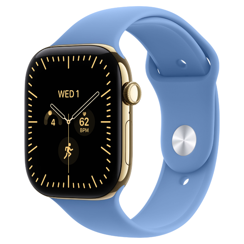 Apple Watch Series 12 46mm,GPS + Cellular Titanium Radiant Gold