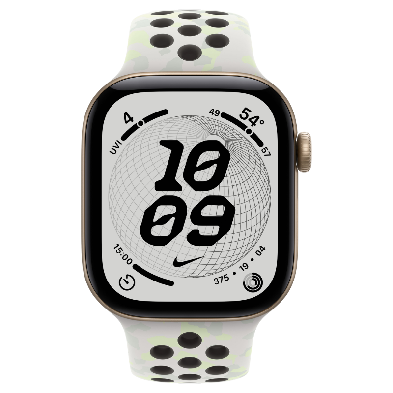 Apple Watch Series 12 42mm,GPS Aluminum Light Gold (Nike Sport Band) - Image 2