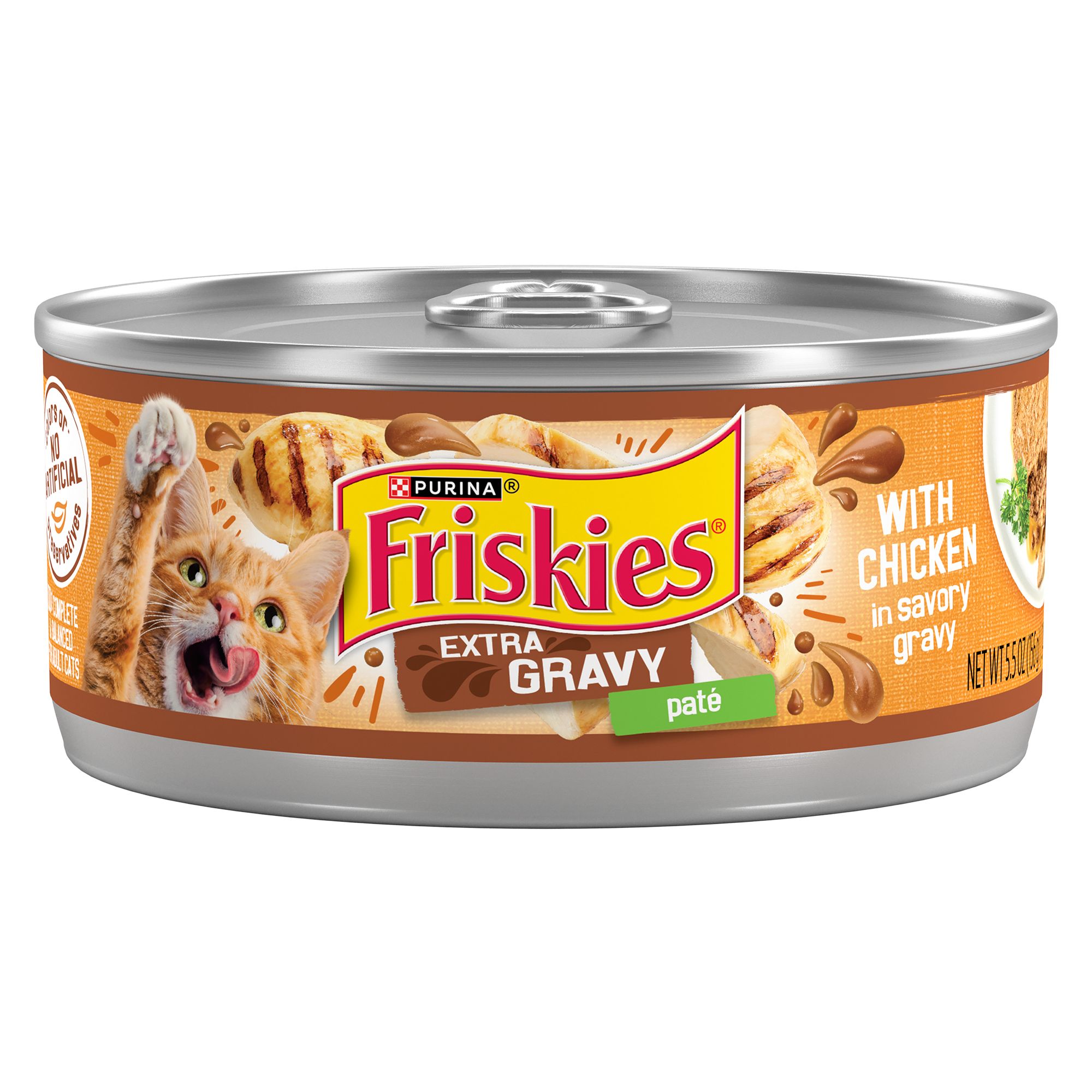 Purina® Friskies® Extra Gravy Adult Cat Wet Food - Chicken - Image 2