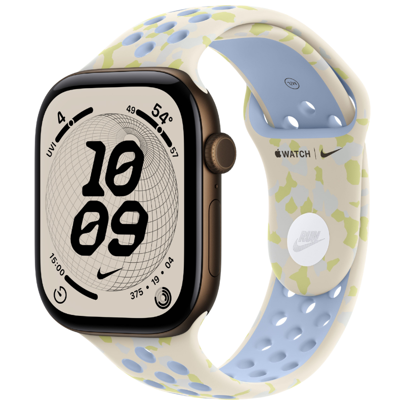 Apple Watch Series 12 46mm,GPS Aluminum Dark Bronze (Nike Sport Band)
