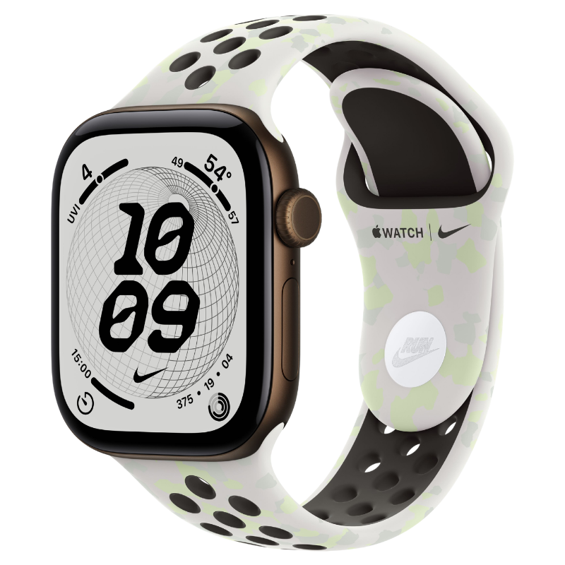 Apple Watch Series 12 42mm,GPS Aluminum Dark Bronze (Nike Sport Band)