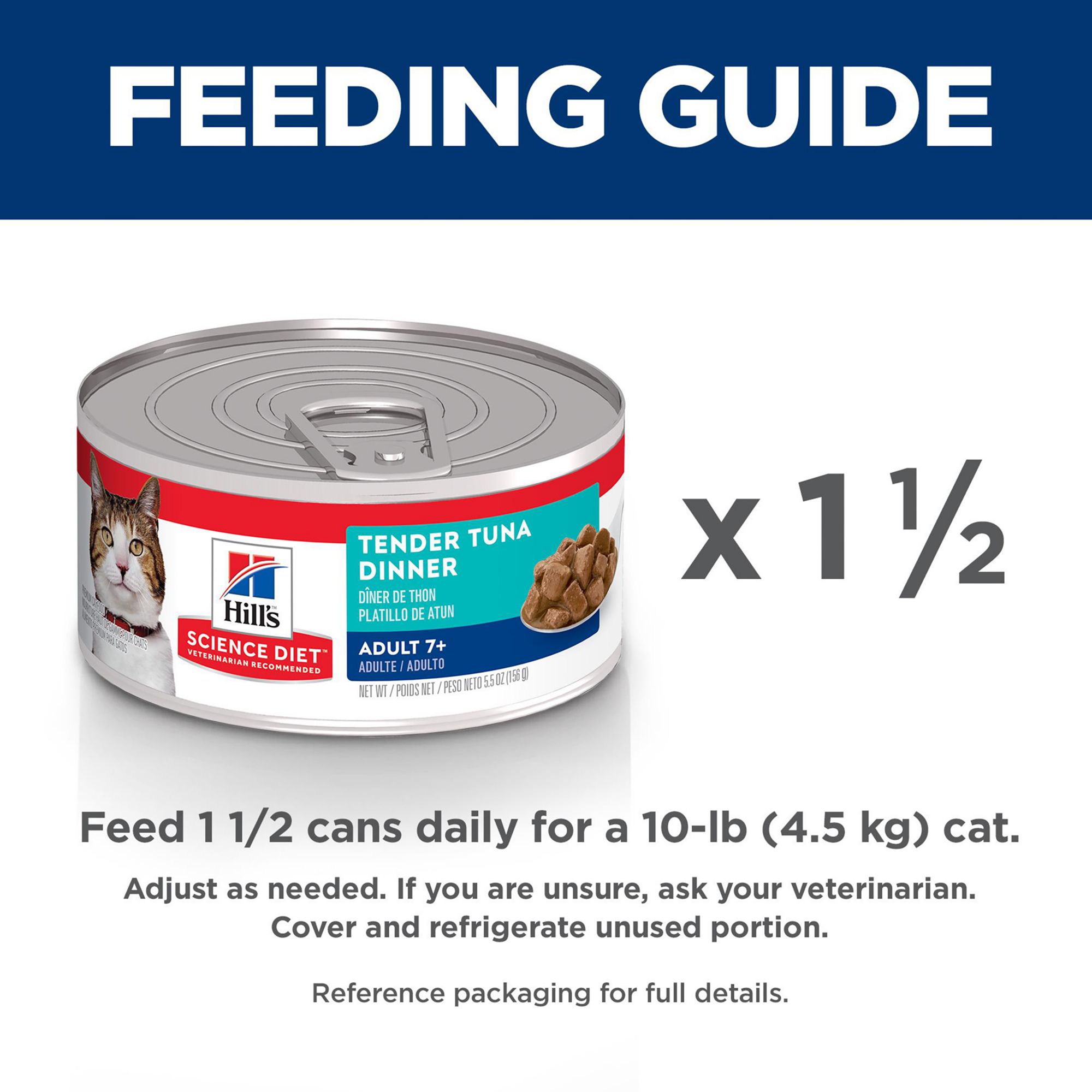 Hill's® Science Diet® Adult Senior 7+ Wet Cat Food - Chunks & Gravy, Tuna - Image 5