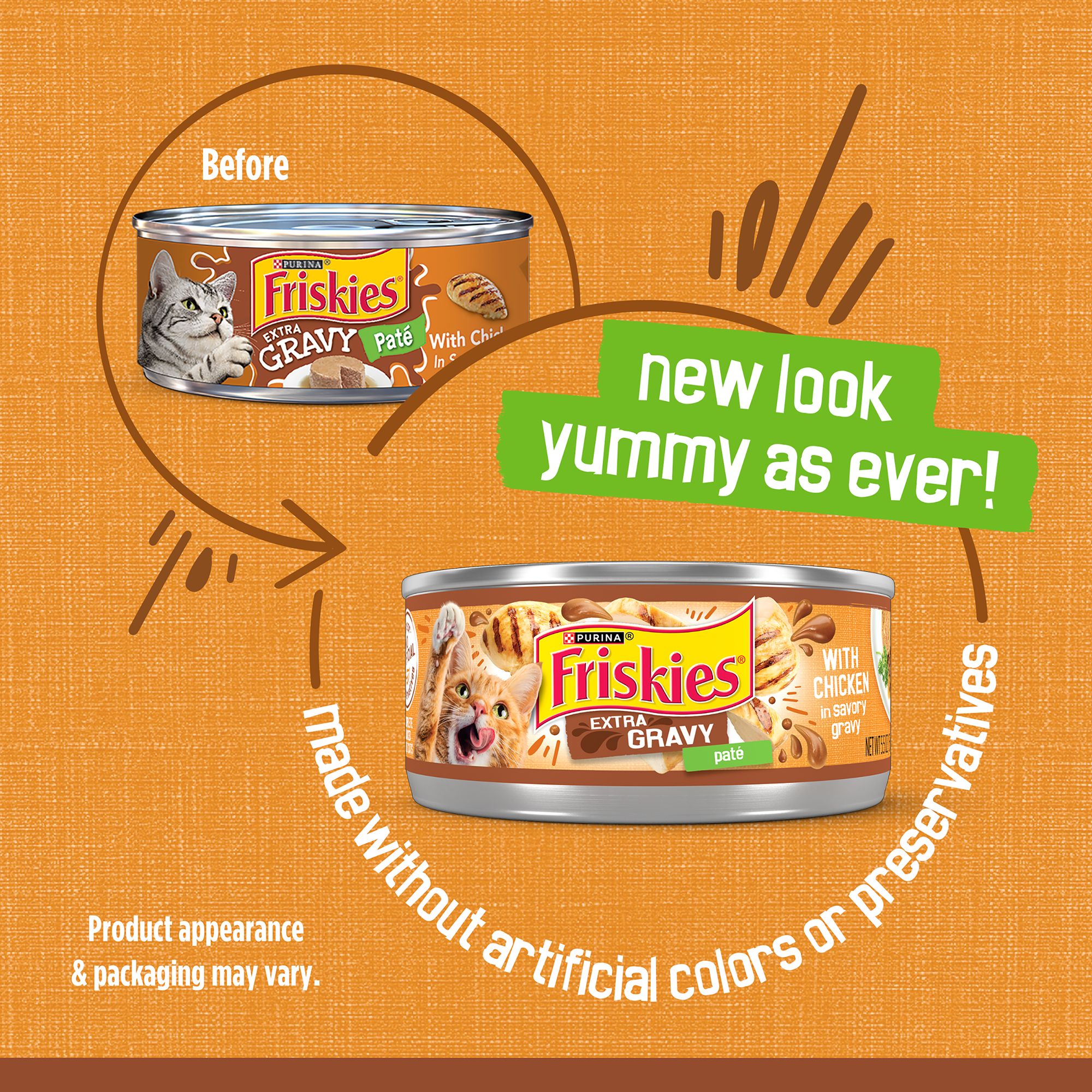 Purina® Friskies® Extra Gravy Adult Cat Wet Food - Chicken - Image 3