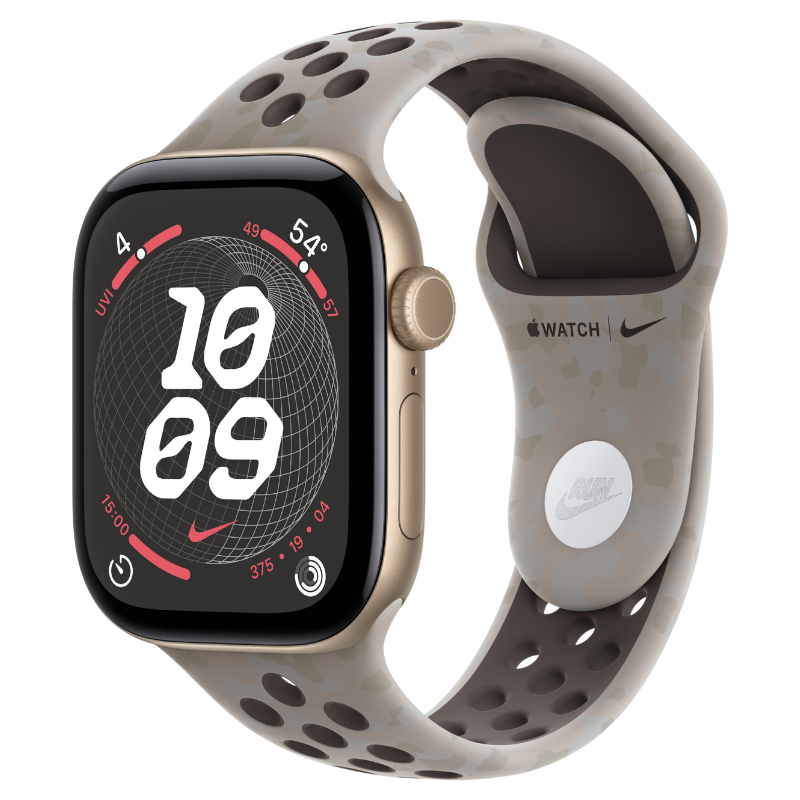 Apple Watch Series 12 42mm,GPS Aluminum Light Gold (Nike Sport Band)