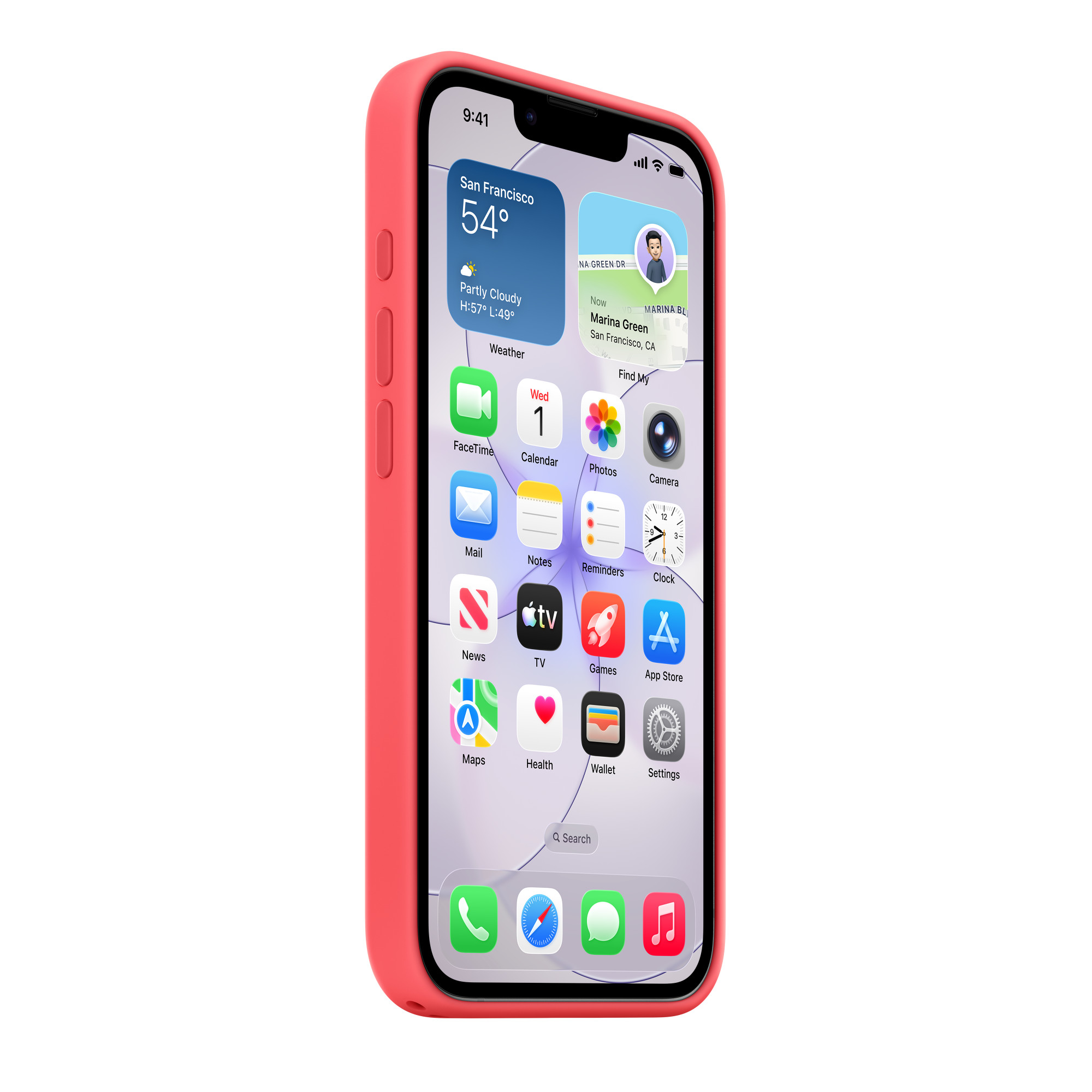 iPhone 17e Silicone Case with MagSafe – Soft Pink - Image 4
