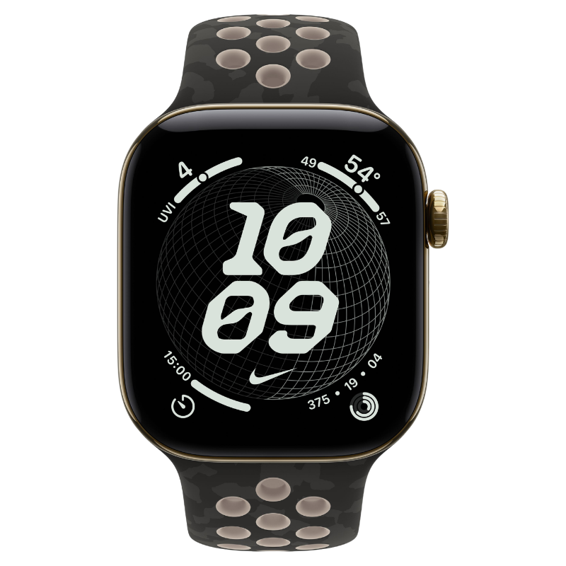 Apple Watch Series 12 42mm,GPS + Cellular Titanium Radiant Gold (Nike Sport Band) - Image 2