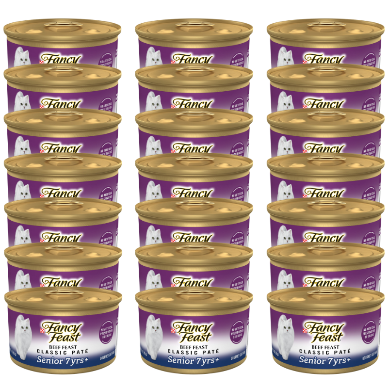 Fancy Feast® Senior Senior Cat Wet Food - High-Protein, Antioxidants, Beef - Image 1