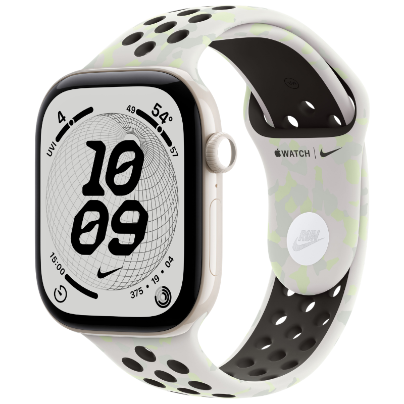 Apple Watch Series 12 46mm, Ceramic Pearl White (Nike Sport Band)