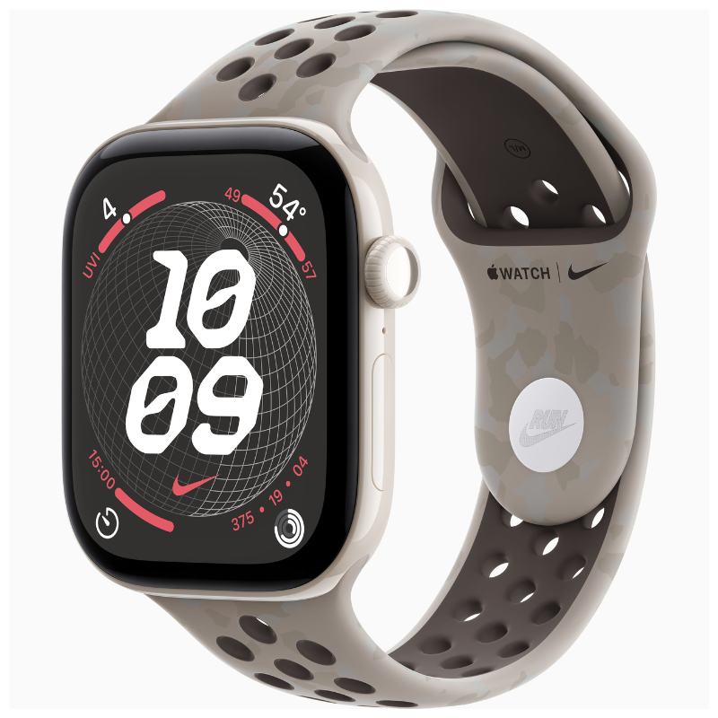 Apple Watch Series 12 46mm, Ceramic Pearl White (Nike Sport Band)