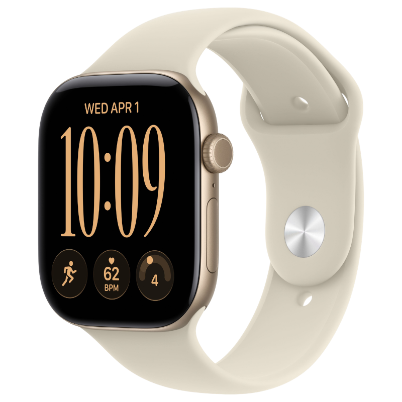 Apple Watch Series 12 46mm,GPS Aluminum Light Gold