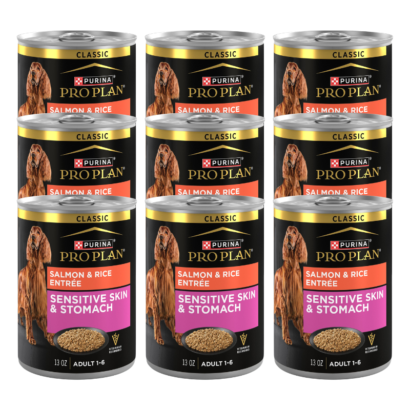 Purina Pro Plan Sensitive Skin & Stomach Adult Wet Dog Food - Salmon & Rice Recipe - Image 1